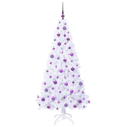 Albero di Natale artificiale Bianco 180 cm PVC e Acciaio