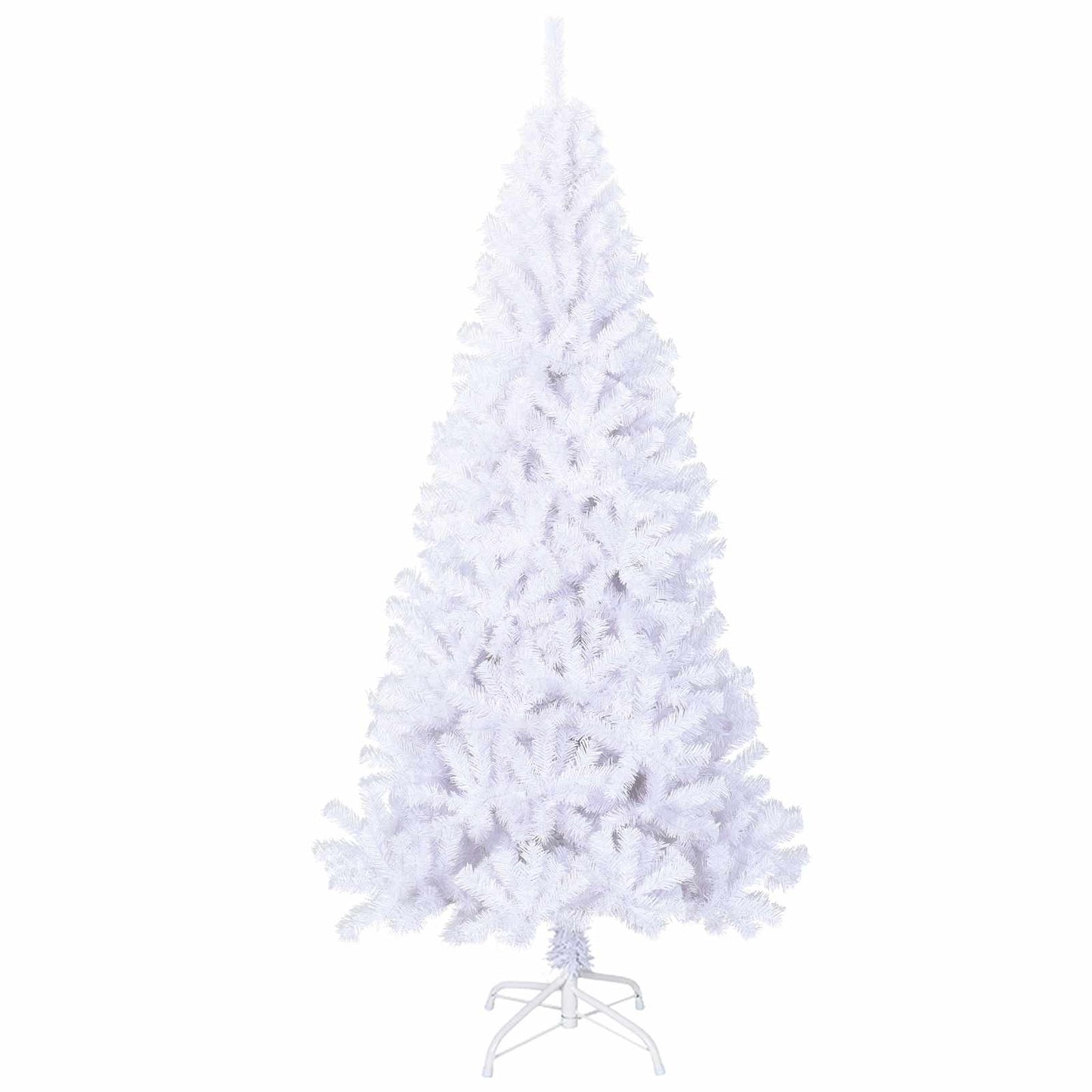 Albero di Natale artificiale Bianco 180 cm PVC e Acciaio
