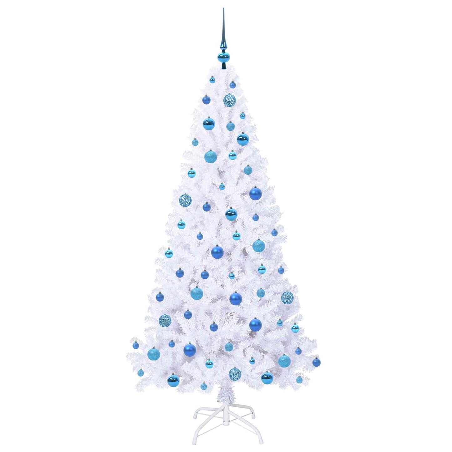 Albero di Natale artificiale Bianco 180 cm PVC e Acciaio