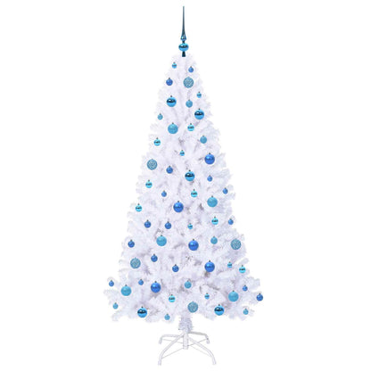 Albero di Natale artificiale Bianco 180 cm PVC e Acciaio