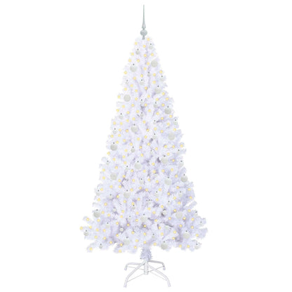 Albero di Natale artificiale Bianco 210 cm PVC e Acciaio