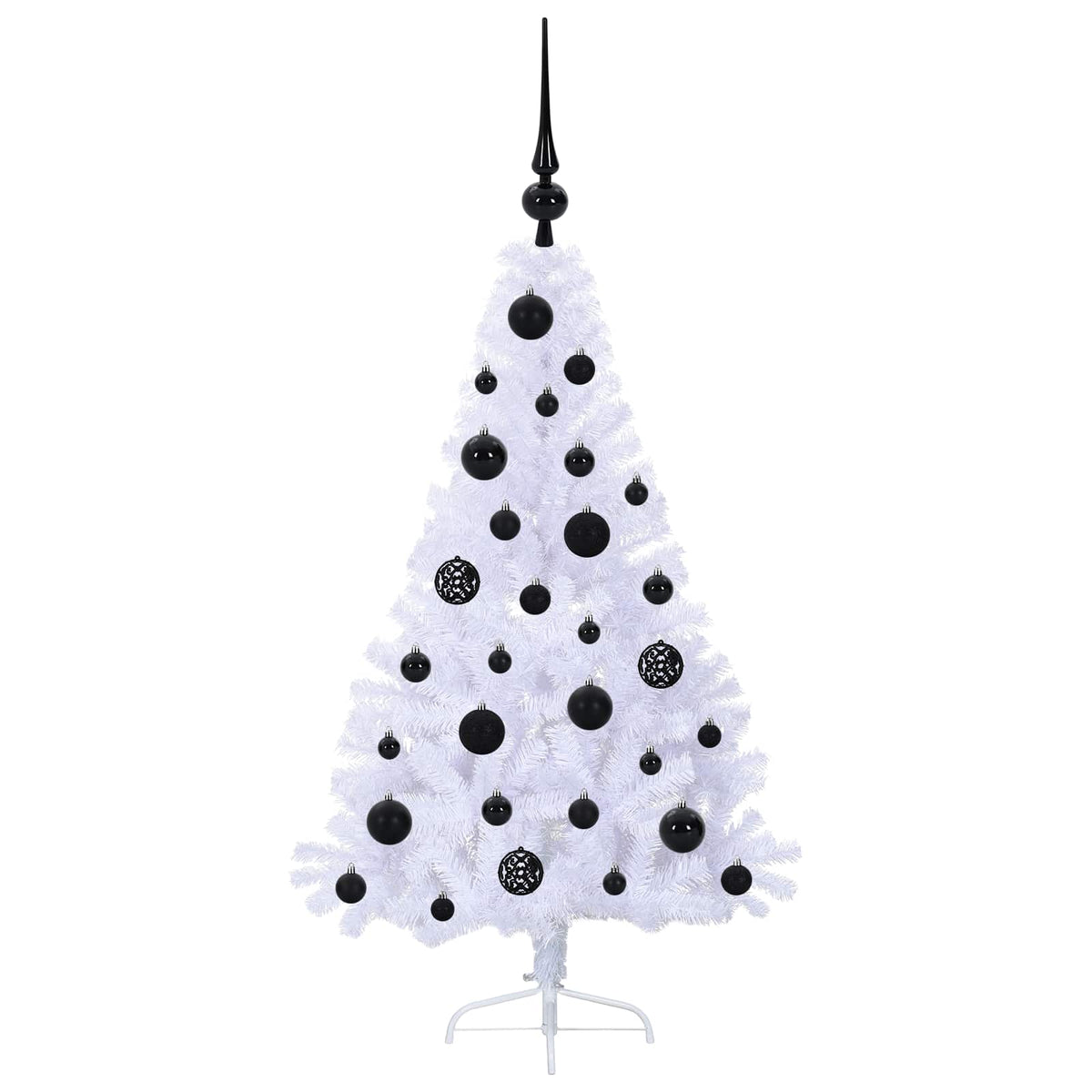 Albero di Natale artificiale Bianco 120 cm PVC e Acciaio | homemem39