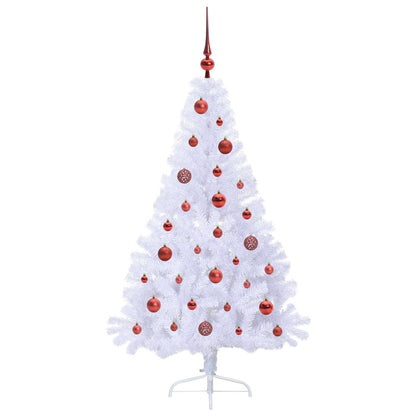 Albero di Natale artificiale Bianco 150 cm PVC e Acciaio