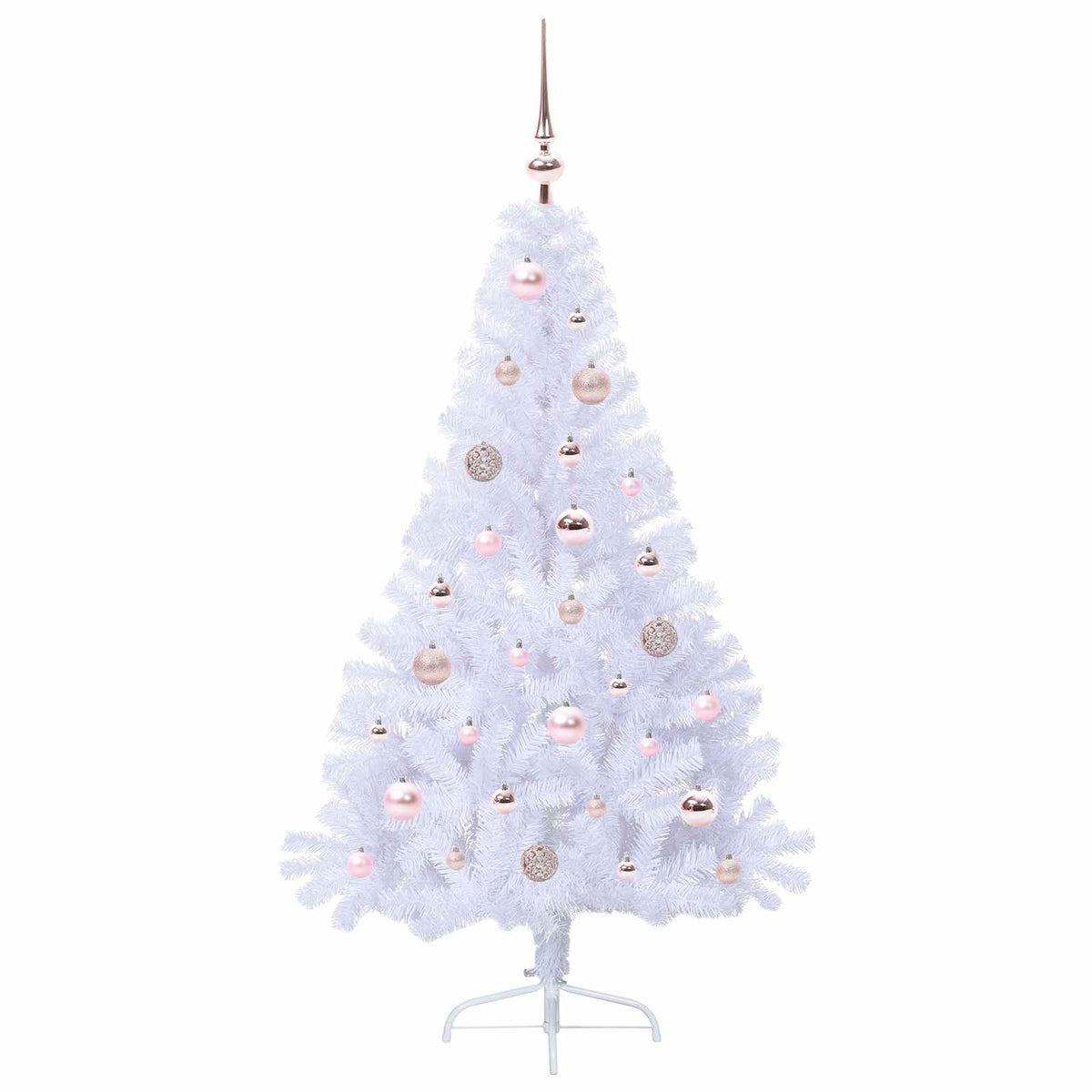 Albero di Natale artificiale Bianco 150 cm PVC e Acciaio | homemem39