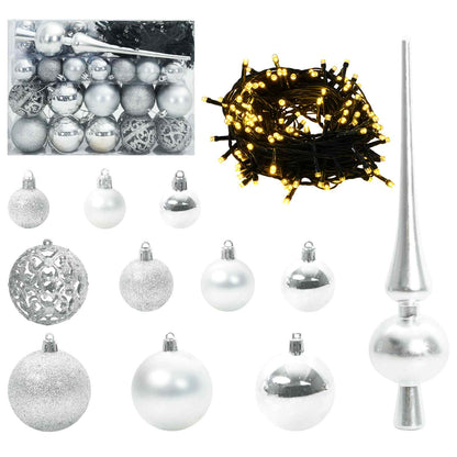 Albero di Natale artificiale Bianco 150 cm PVC e Acciaio | homemem39
