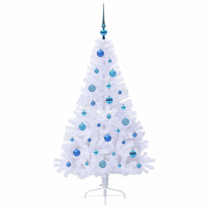 Albero di Natale artificiale Bianco 150 cm PVC e Acciaio