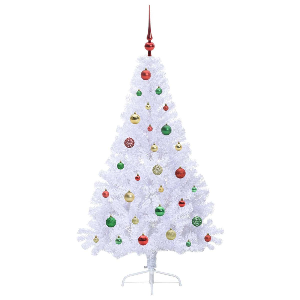 Albero di Natale artificiale Bianco 150 cm PVC e Acciaio | homemem39
