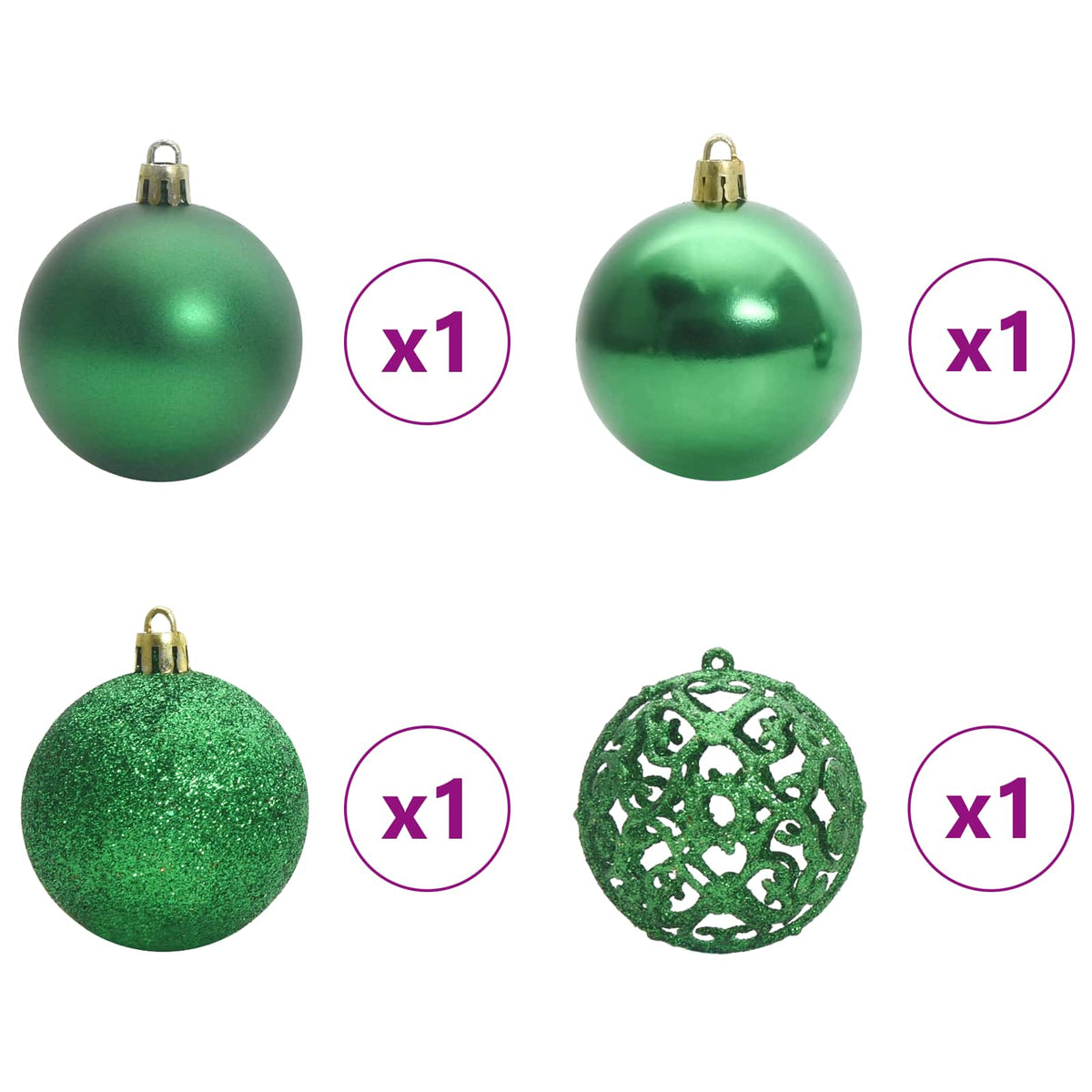 Albero di Natale artificiale Bianco 150 cm PVC e Acciaio | homemem39