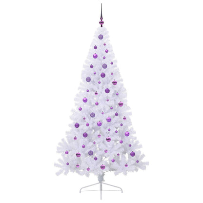 Albero di Natale artificiale Bianco 210 cm PVC e Acciaio | homemem39