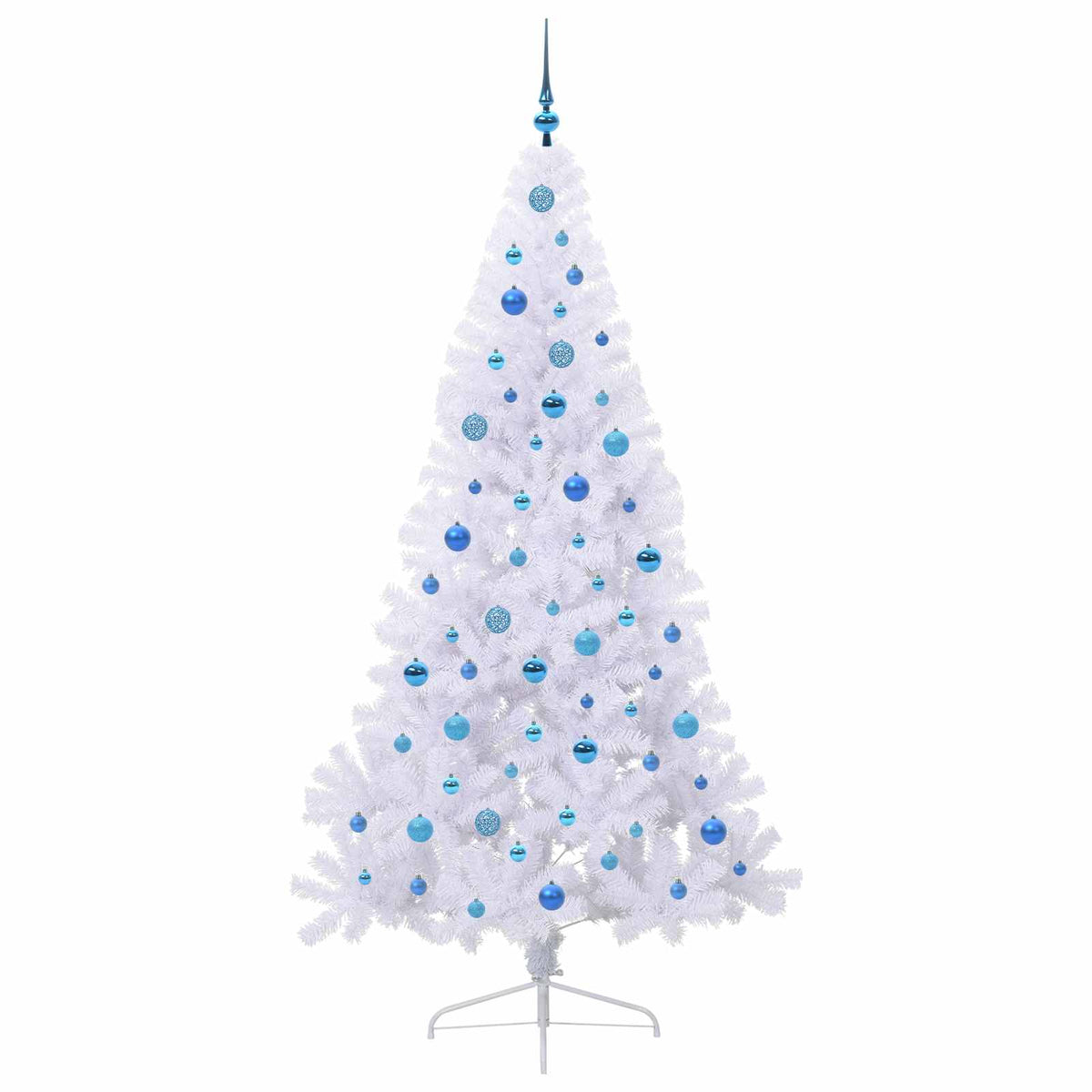 Albero di Natale artificiale Bianco 210 cm PVC e Acciaio | homemem39