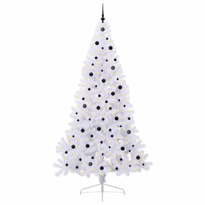 Albero di Natale artificiale Bianco 240 cm PVC e Acciaio