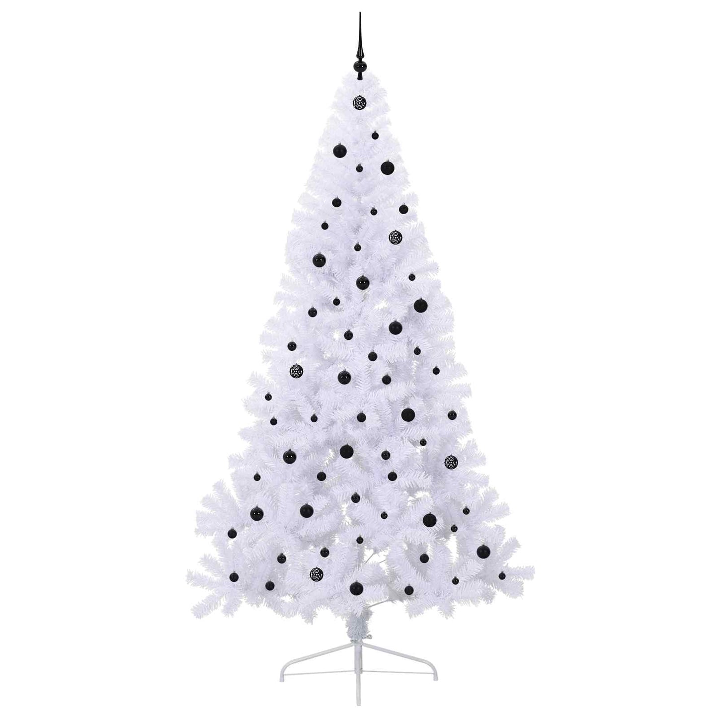 Albero di Natale artificiale Bianco 240 cm PVC e Acciaio