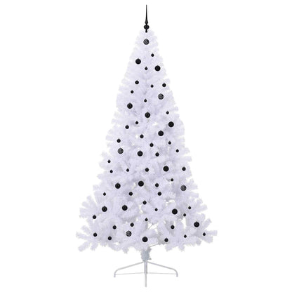 Albero di Natale artificiale Bianco 240 cm PVC e Acciaio