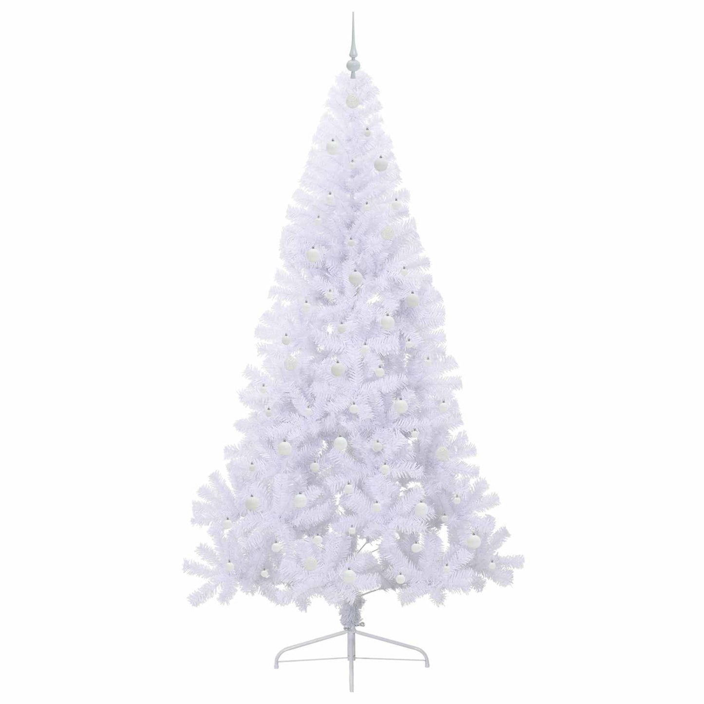Albero di Natale artificiale Bianco 240 cm PVC e Acciaio