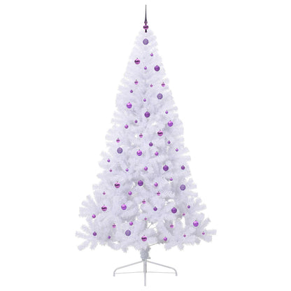 Albero di Natale artificiale Bianco 240 cm PVC e Acciaio