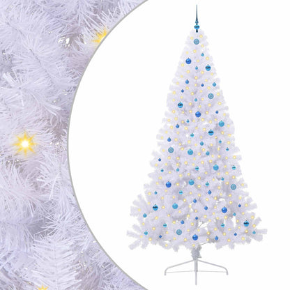 Albero di Natale artificiale Bianco 240 cm PVC e Acciaio