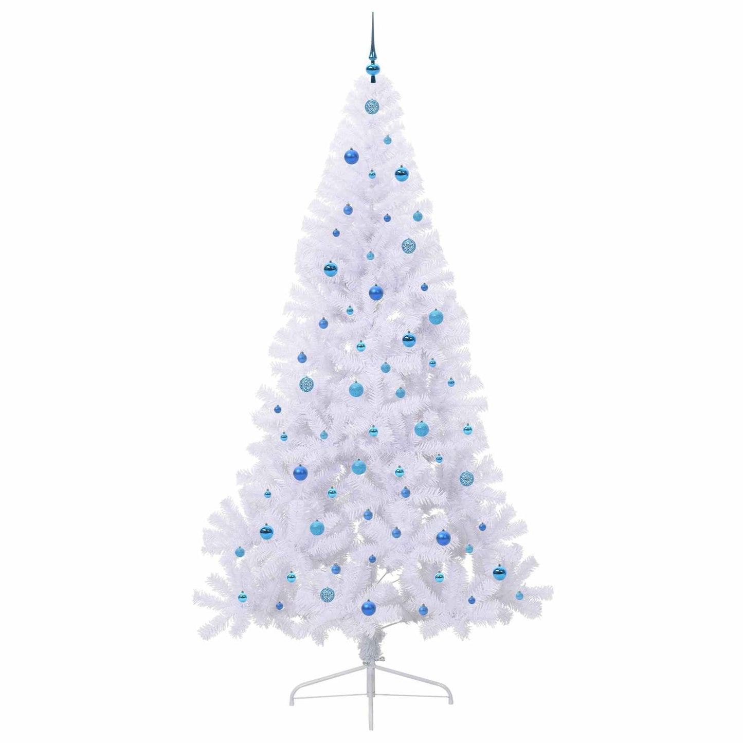 Albero di Natale artificiale Bianco 240 cm PVC e Acciaio