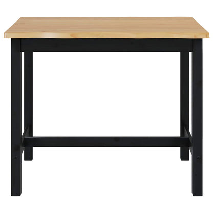 Tavolo Alto EKAI Nero 112 x 70 x 91 cm Legno Massello di Pino