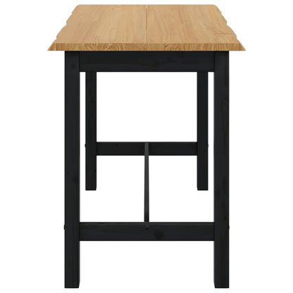 Tavolo Alto EKAI Nero 112 x 70 x 91 cm Legno Massello di Pino