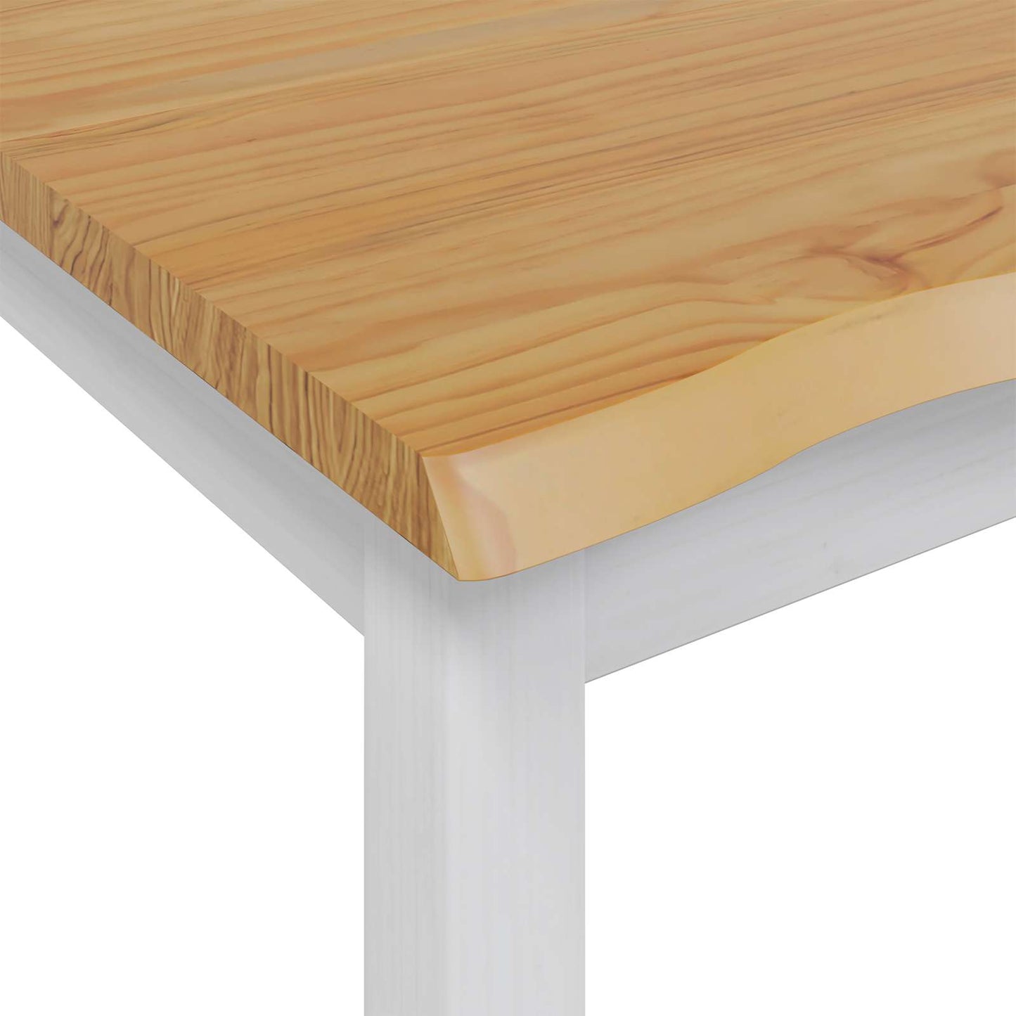 Tavolo Alto EKAI Bianco 112 x 70 x 91 cm Legno Massello di Pino