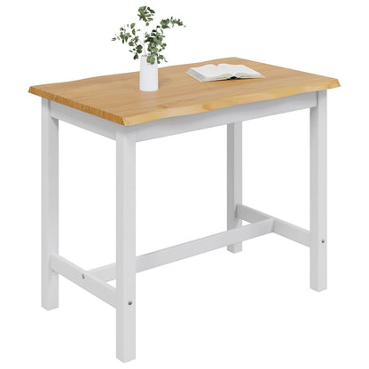 Tavolo Alto EKAI Bianco 112 x 70 x 91 cm Legno Massello di Pino