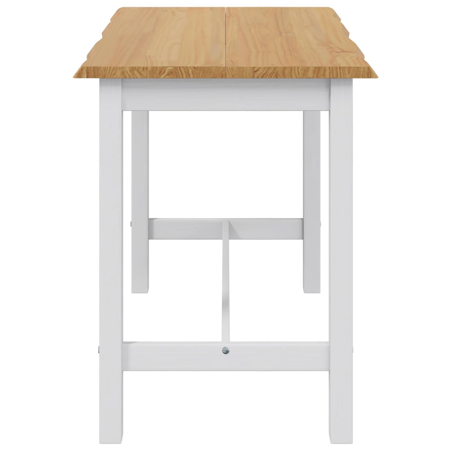 Tavolo Alto EKAI Bianco 112 x 70 x 91 cm Legno Massello di Pino