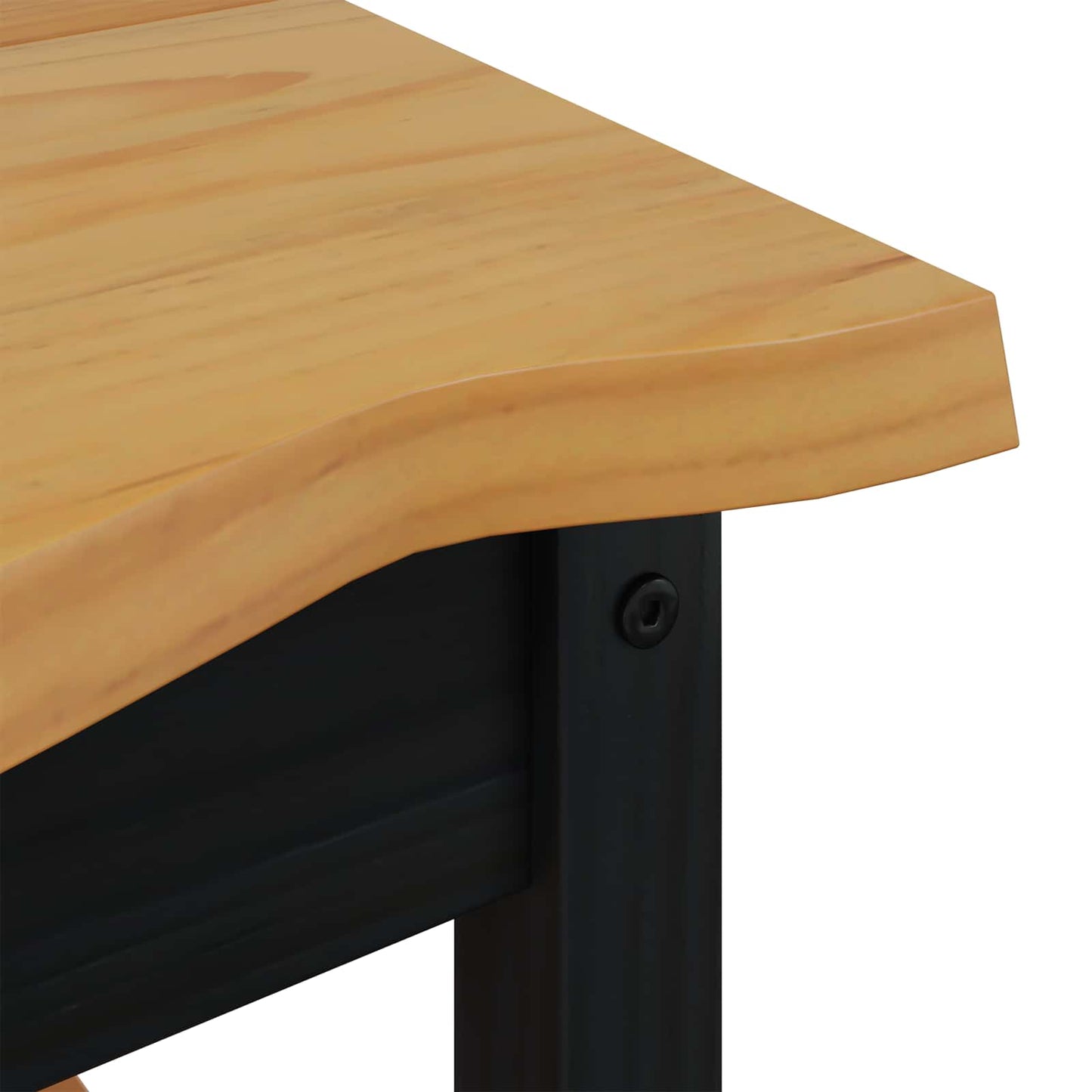 Tavolo laterale con lo scaffale EKAI Nero 50 x 50 x 45,5 cm | homemem39