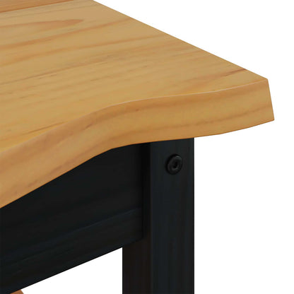 Tavolo laterale con lo scaffale EKAI Nero 50 x 50 x 45,5 cm | homemem39