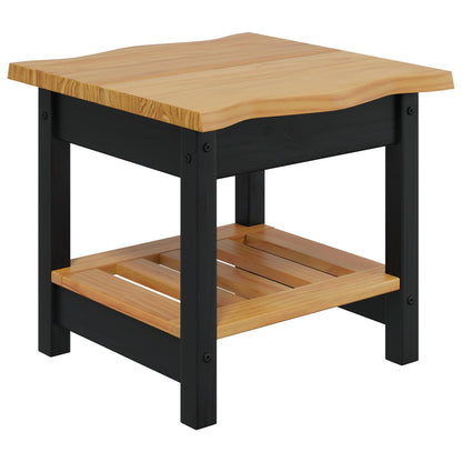 Tavolo laterale con lo scaffale EKAI Nero 50 x 50 x 45,5 cm | homemem39