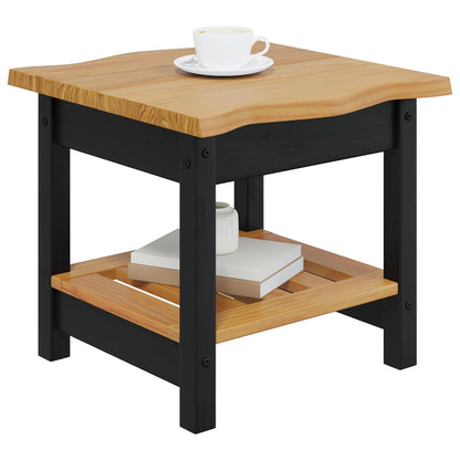 Tavolo laterale con lo scaffale EKAI Nero 50 x 50 x 45,5 cm | homemem39