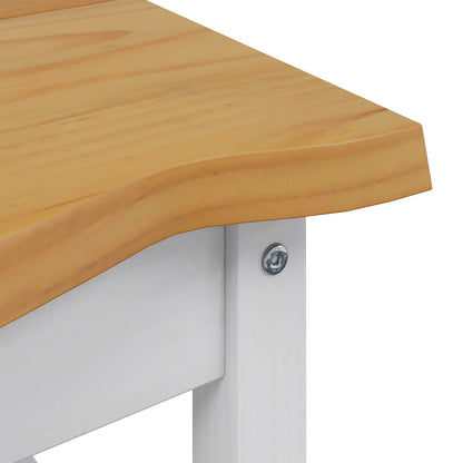 Tavolo laterale con lo scaffale EKAI Bianco 50 x 50 x 45,5 cm | homemem39