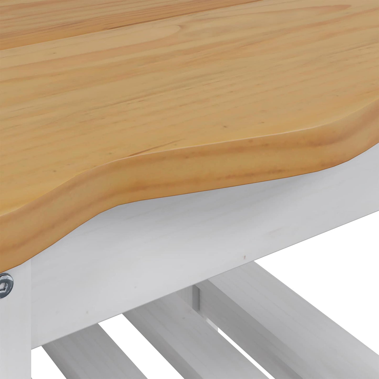 Tavolo laterale con lo scaffale EKAI Bianco 50 x 50 x 45,5 cm | homemem39
