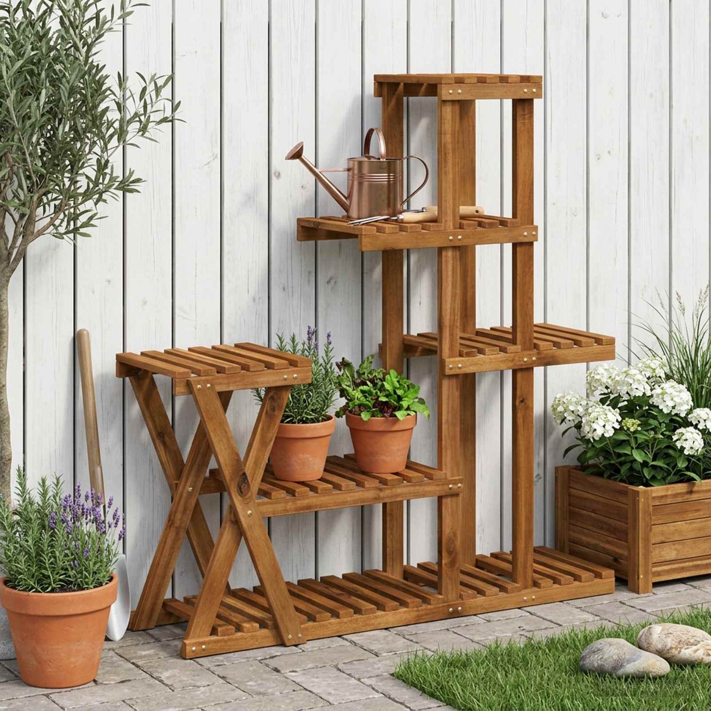 Supporto per piante Naturale 95 x 25 x 101,5 cm