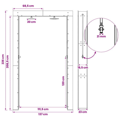 Doccia da esterno 226 cm Naturale | homemem39