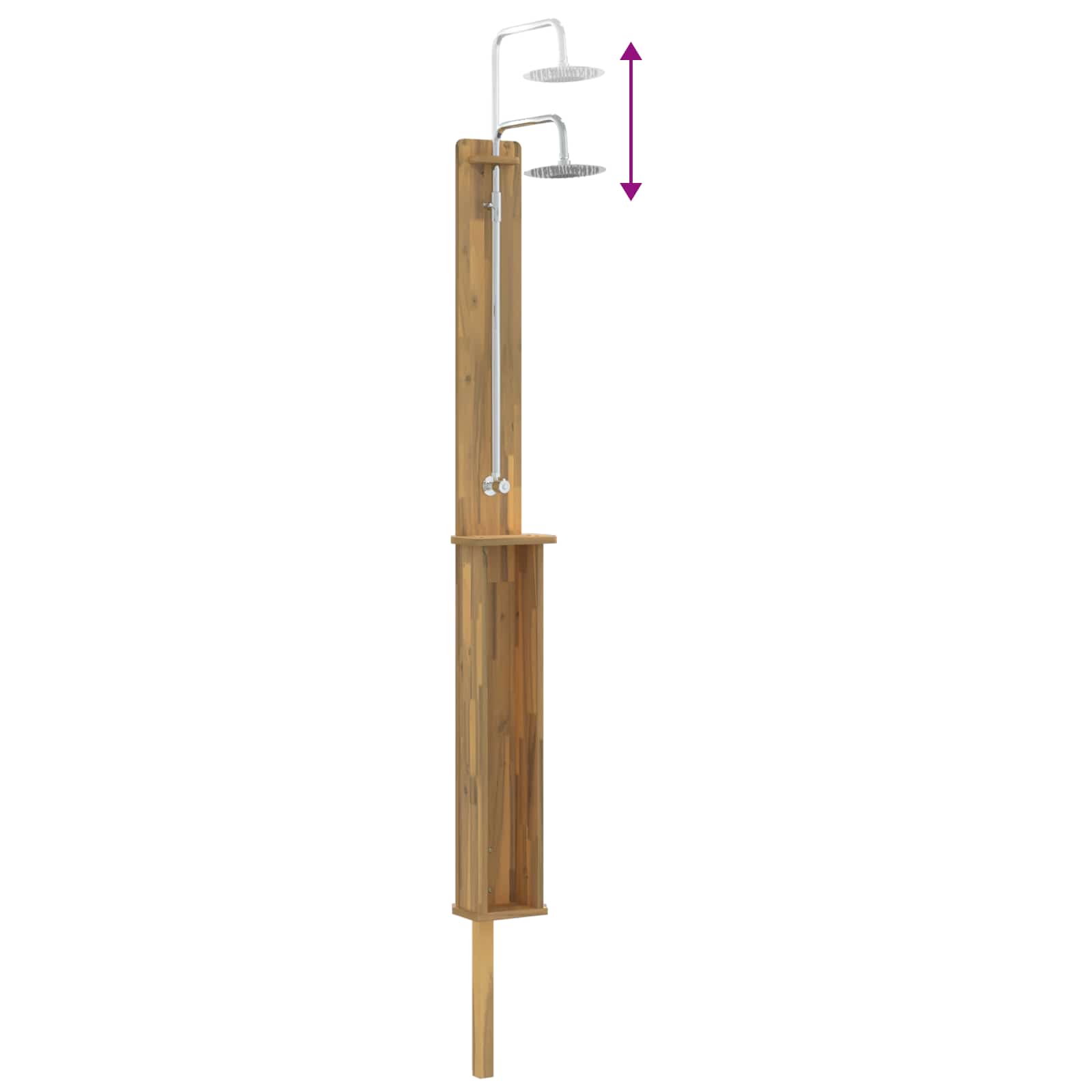 Doccia da esterno 257 cm Bianco | homemem39