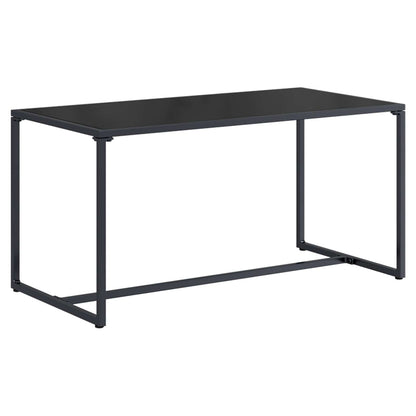 Set Divano da Giardino 4 pcs Nero e antracite Acciaio | homemem39