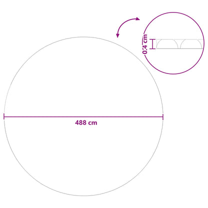 Copertura Solare per Piscina di Alta Qualità Ø 488 cm 200 μm | homemem39