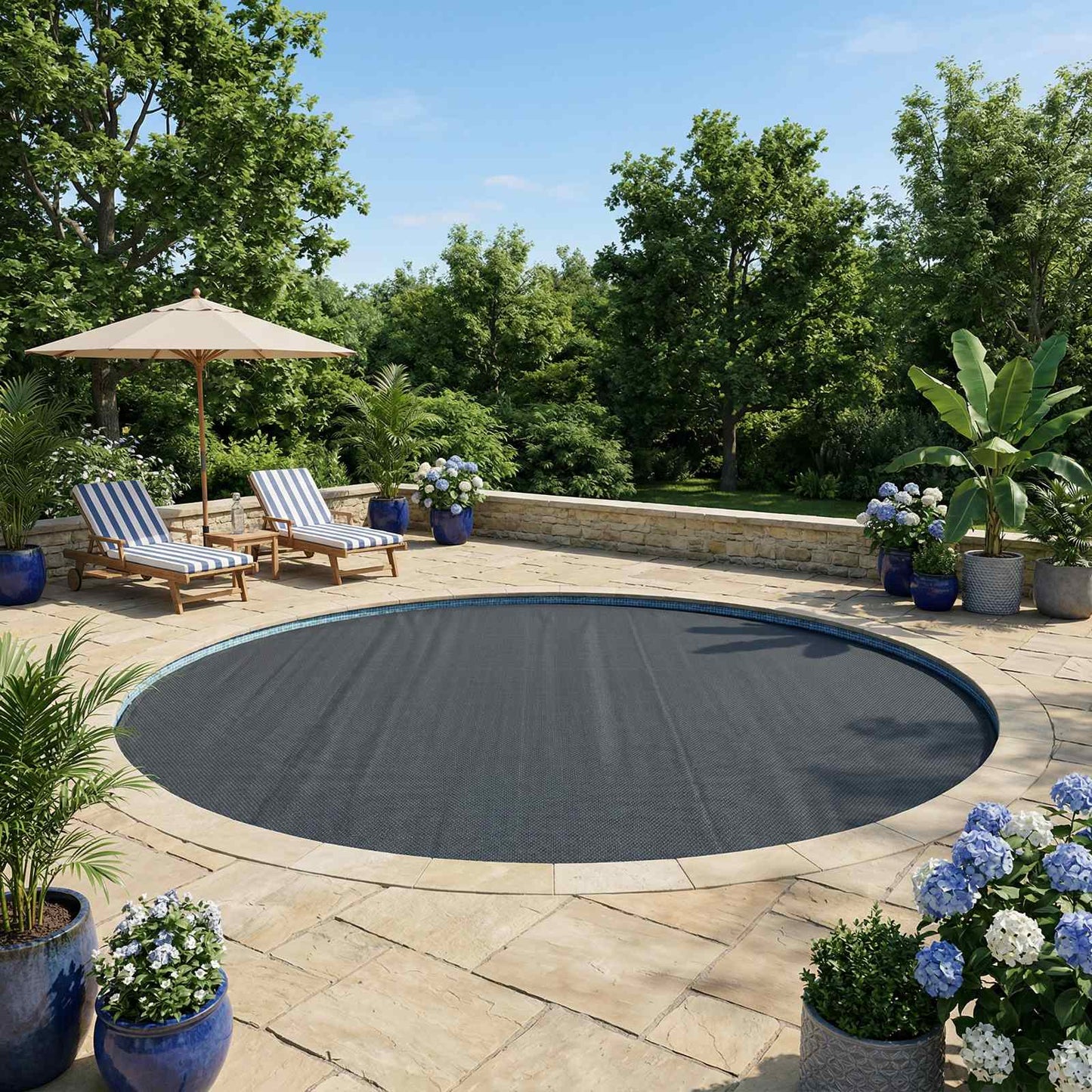 Copertura Solare per Piscina di Alta Qualità Ø 549 cm 200 μm