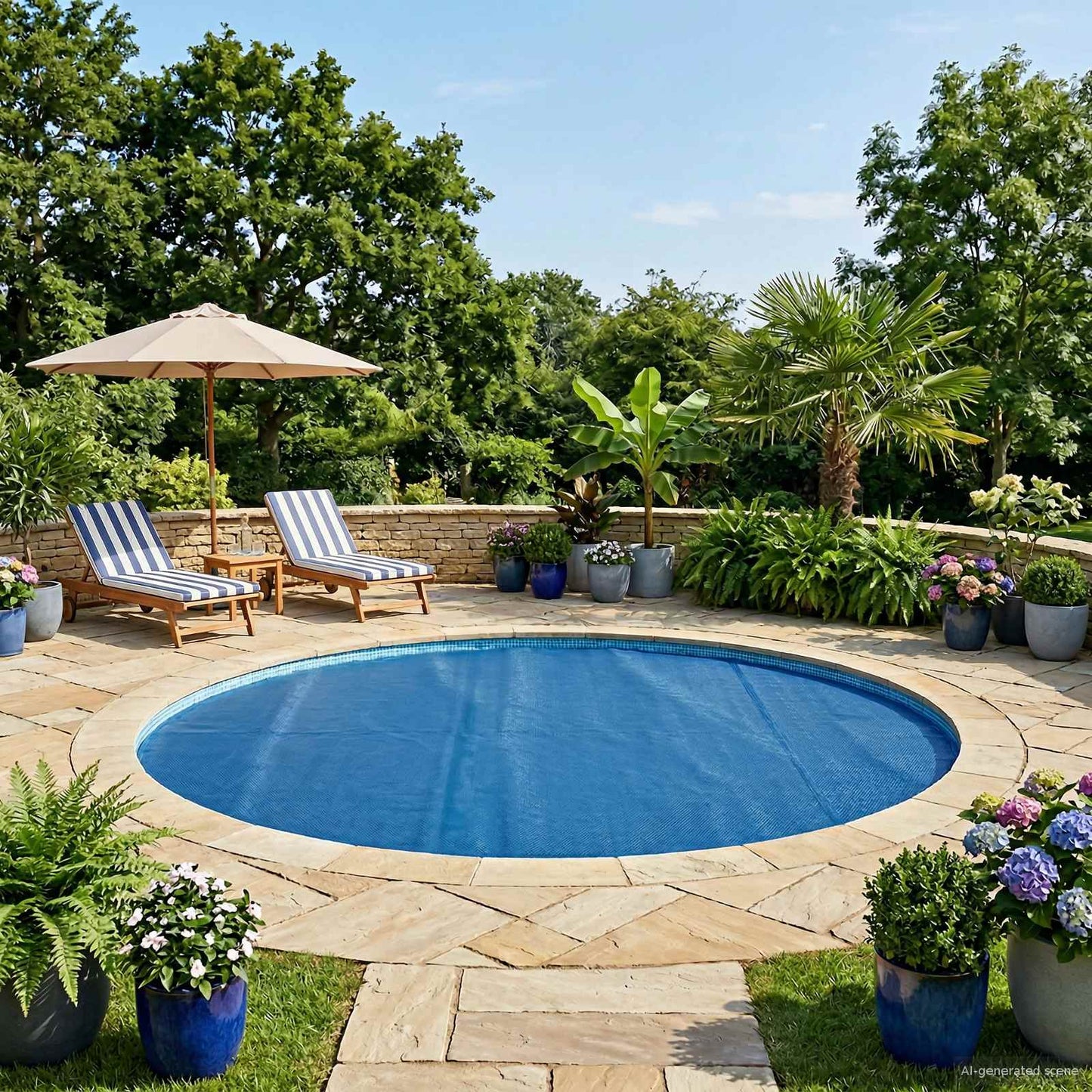 Copertura Solare per Piscina di Alta Qualità Ø 527 cm 200 μm