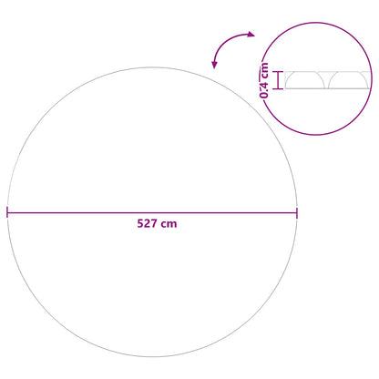 Copertura Solare per Piscina Extra Pesante Ø 527 cm 400 μm | homemem39