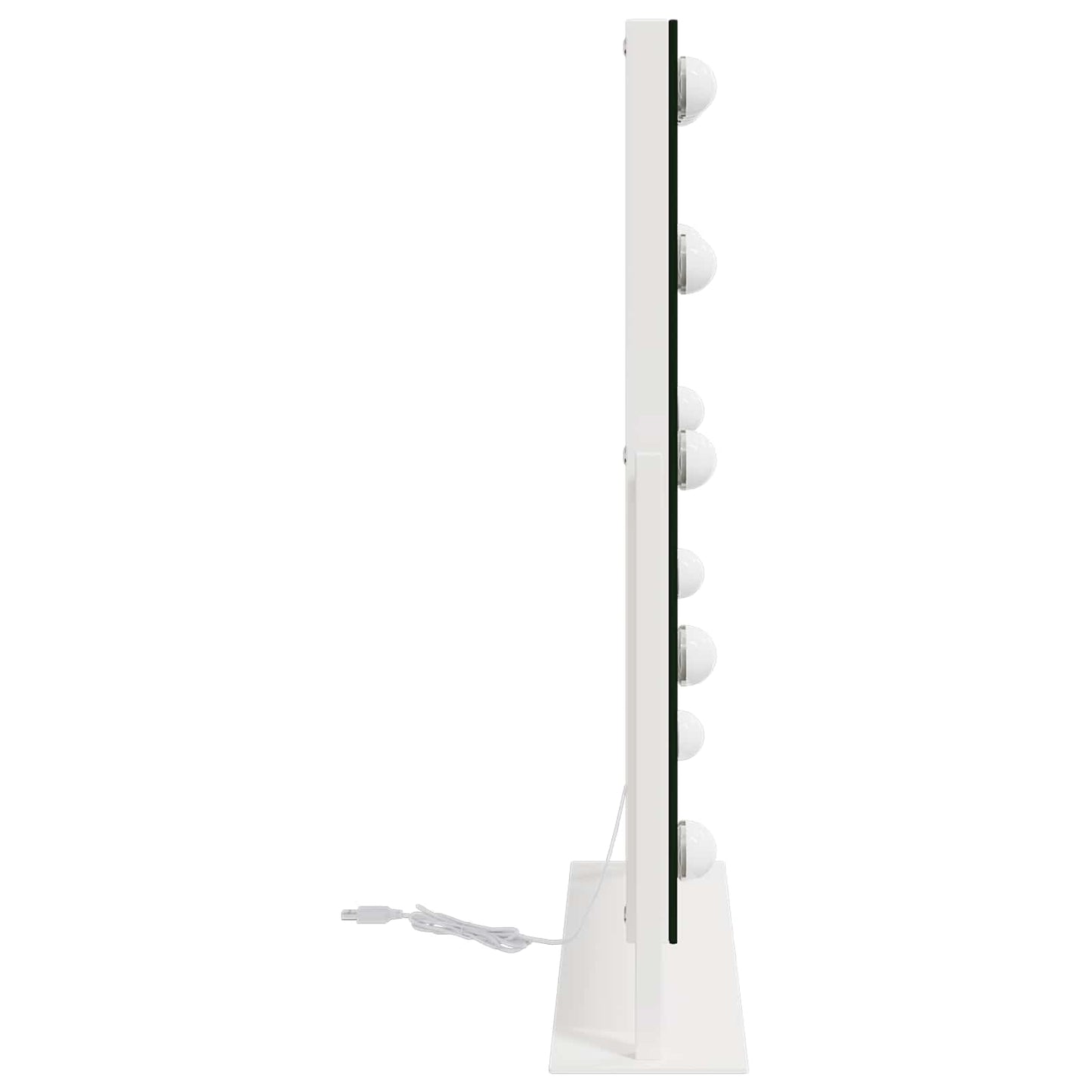 Specchio LED da Vanità Bianco 44 x 10 x 53 cm Vetro e acciaio | homemem39
