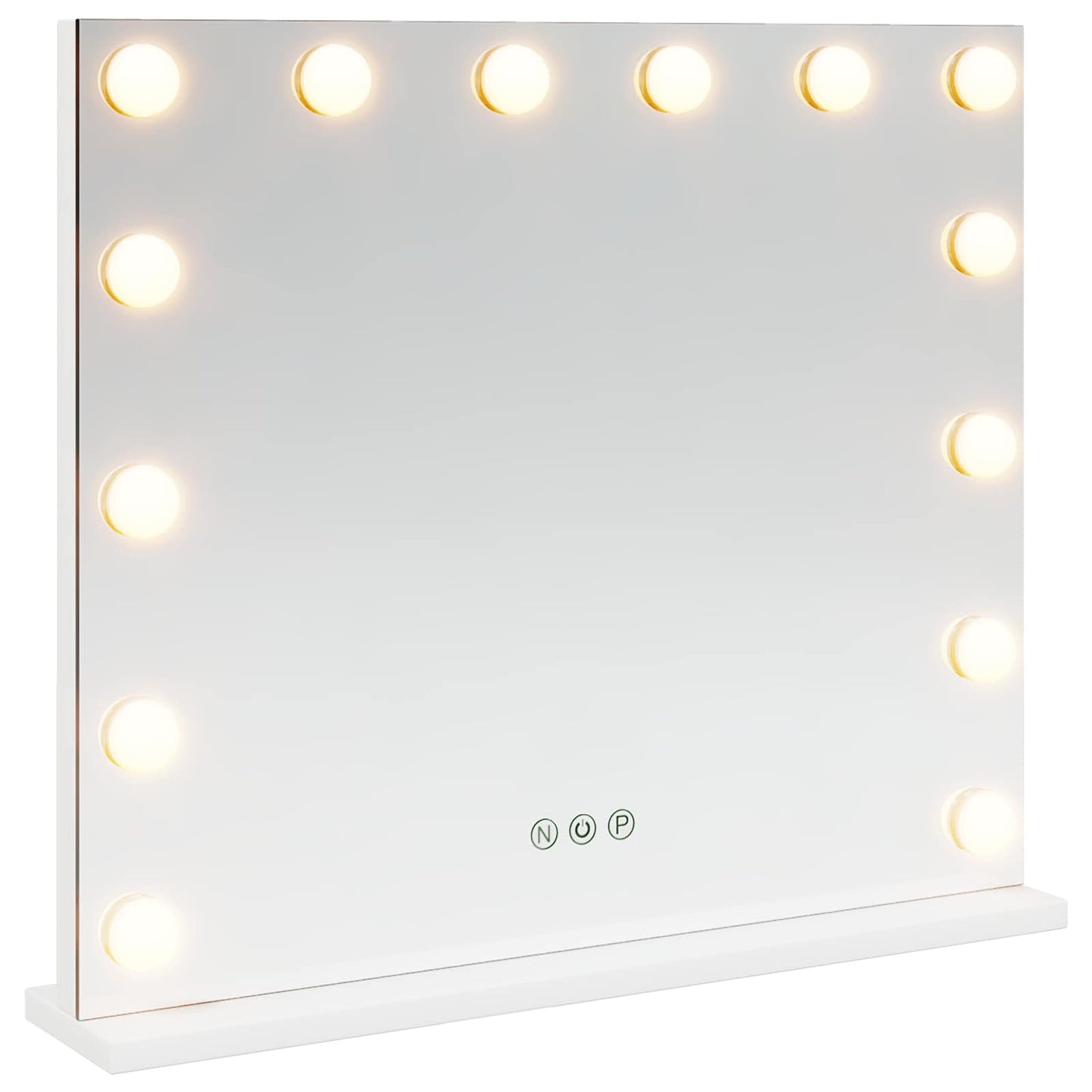 Specchio LED da Vanità Bianco 50 x 10 x 44 cm Vetro e acciaio | homemem39
