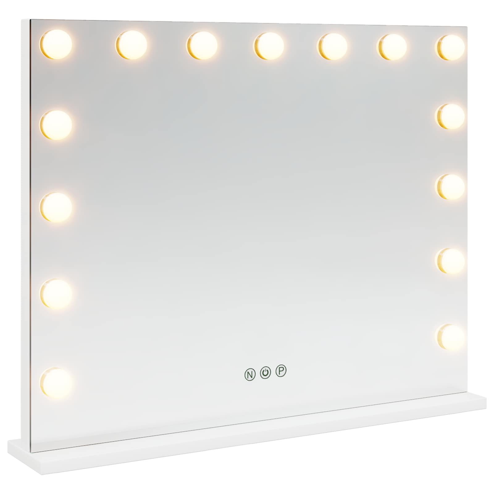 Specchio LED da Vanità Bianco 58 x 10 x 47 cm Vetro e acciaio | homemem39