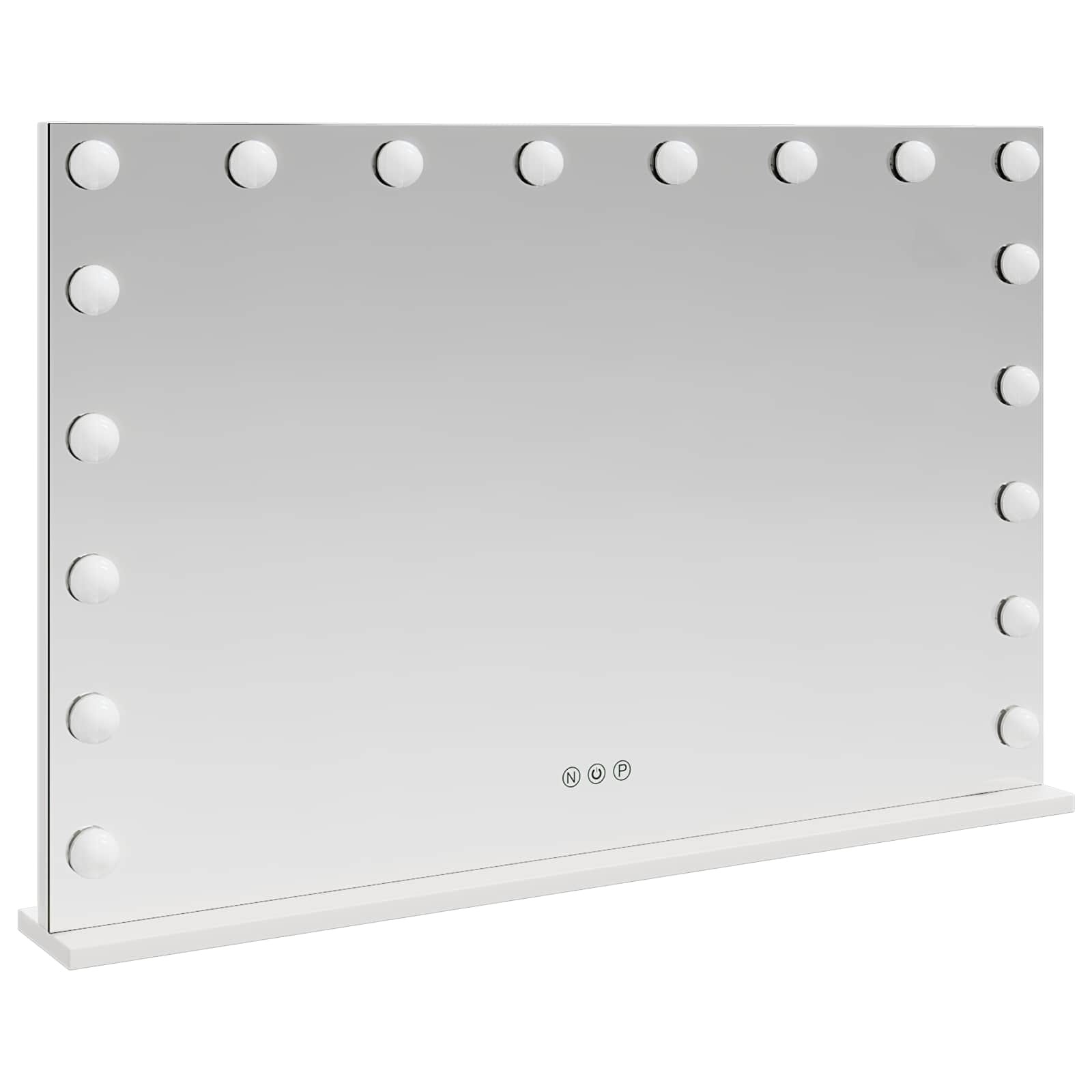 Specchio LED da Vanità Bianco 80 x 10 x 52,5 cm Vetro e acciaio | homemem39