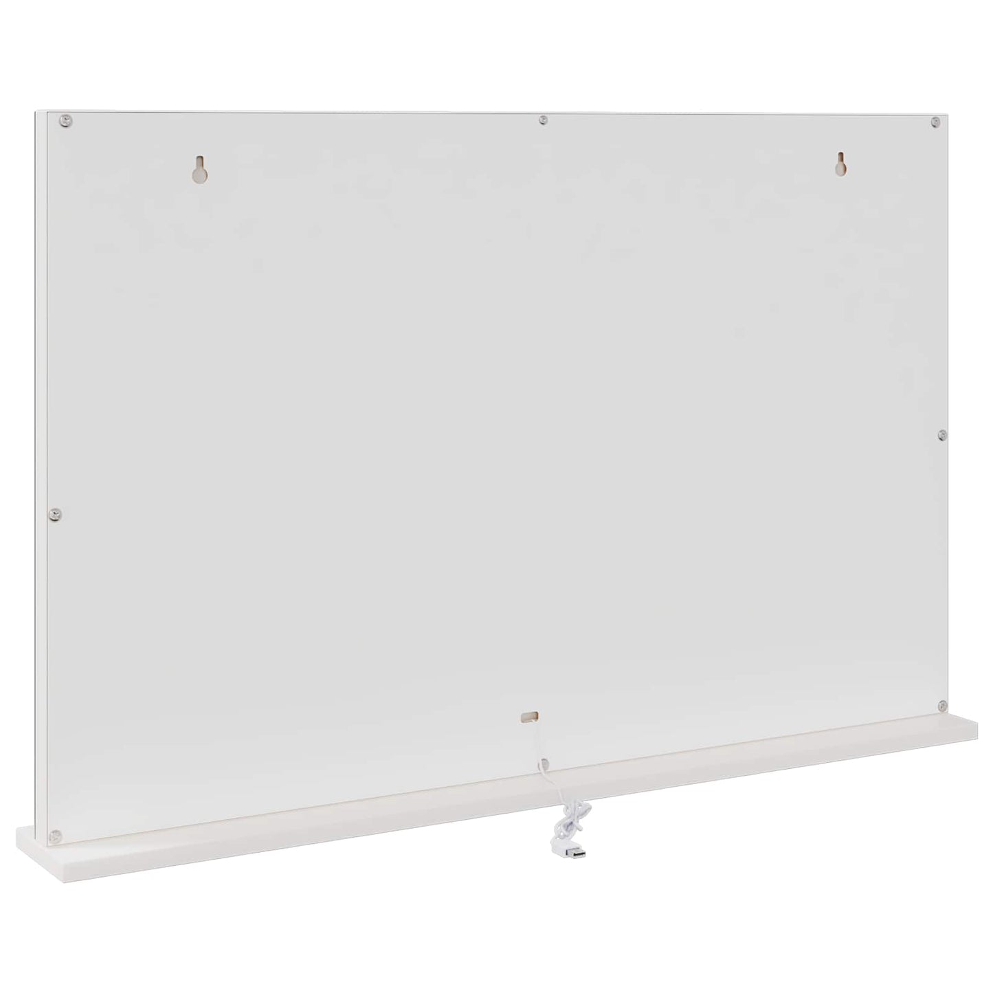 Specchio LED da Vanità Bianco 80 x 10 x 52,5 cm Vetro e acciaio | homemem39