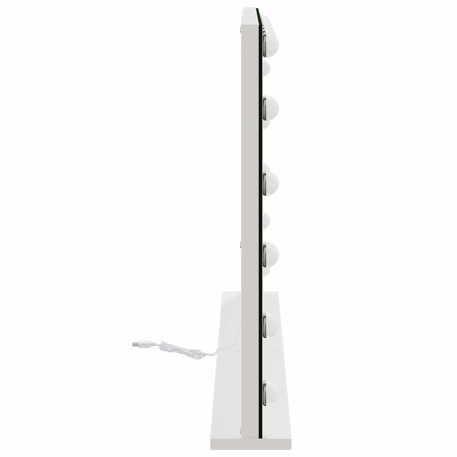 Specchio LED da Vanità Bianco 80 x 10 x 52,5 cm Vetro e acciaio | homemem39
