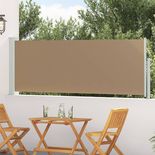 Tenda laterale retrattile Tortora 300 x 100 cm Poliestere