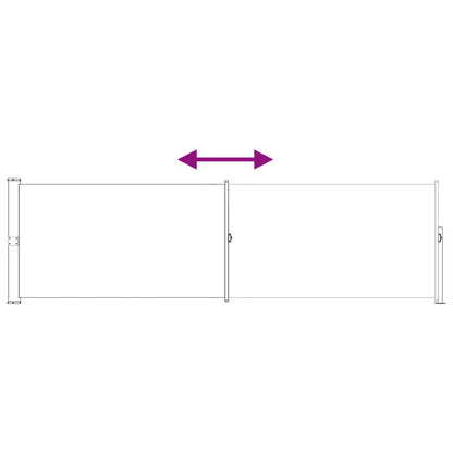 Tenda laterale retrattile Antracite 300 x 120 cm Poliestere | homemem39