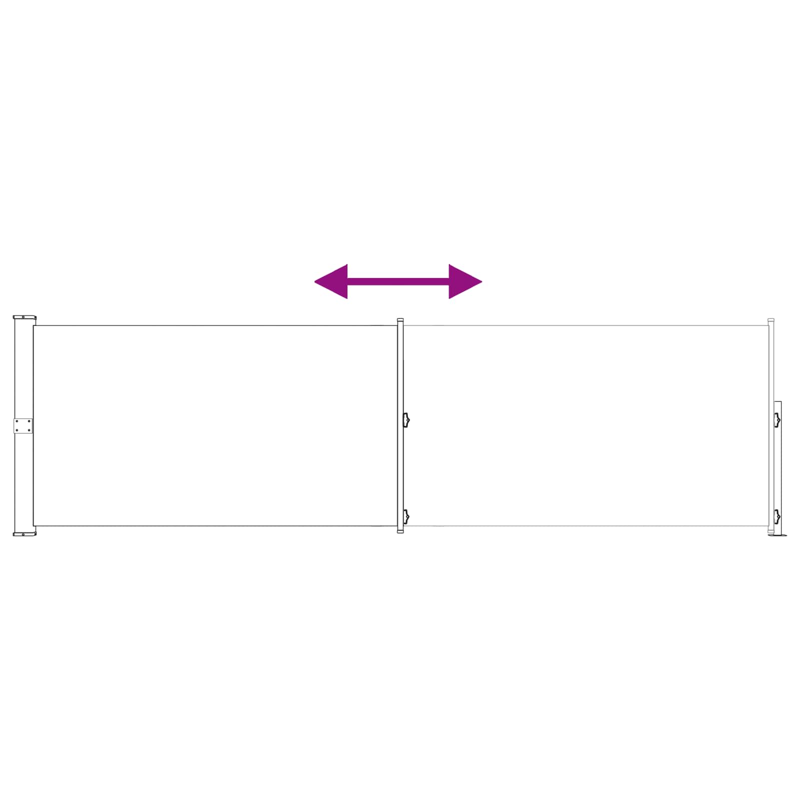 Tenda laterale retrattile 160 x 300 cm | homemem39
