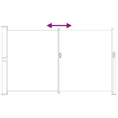 Tenda laterale retrattile Antracite 300 x 180 cm Poliestere | homemem39